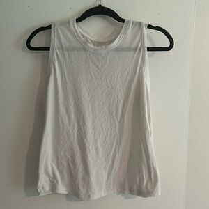 White workout tank- size L
